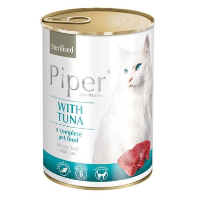 Консерва за кастрирани котки Piper Sterilized Tuna, 400 гр