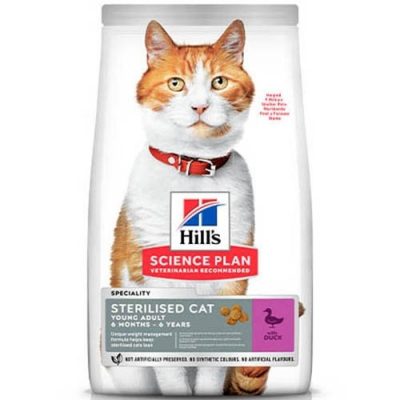 Hill’s Science Plan Sterilised Cat Young Adult Duck – с патешко