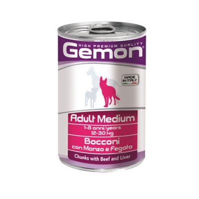 GEMON Adult Medium Beef and Liver 415 g